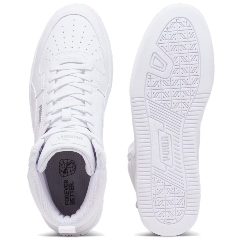 Puma caven 2.0 retro. Кеды Caven 2.0 Mid Puma White-Puma Silver. Puma Caven бежевые. Puma Soft Foam OPTIMAL Comfort. Серебристая Пума.