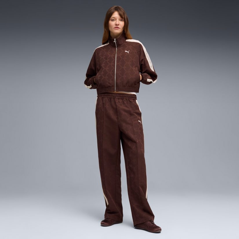 T7 JACQUARDED WOVEN PANTS OP