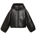 Shiny Hooded Padded Jacket