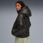 Shiny Hooded Padded Jacket