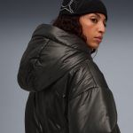 Shiny Hooded Padded Jacket