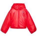 Shiny Hooded Padded Jacket