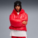 Shiny Hooded Padded Jacket