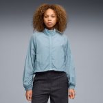 HER RELAXED FULL-ZIP WOVEN J