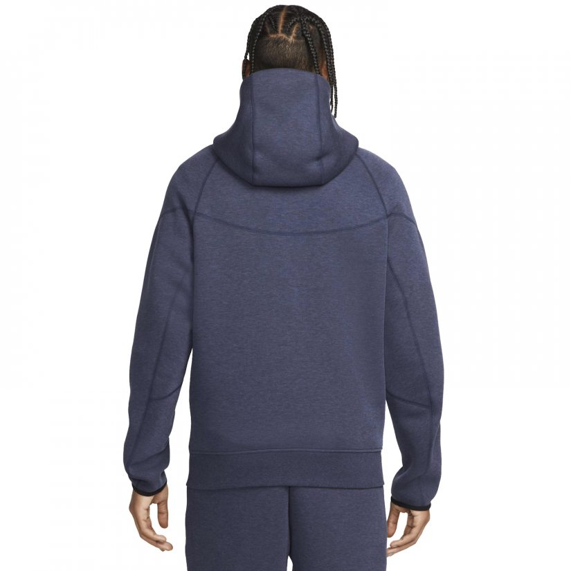 Navy nike tech fleece hoodie sale