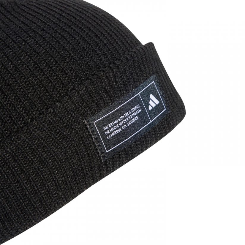 ESS BEANIE CUFF BLACK/WHITE